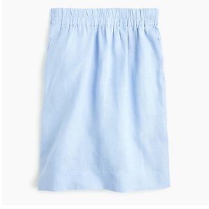 J.Crew Light Sky Linen Skirt- Size 2x- NWT